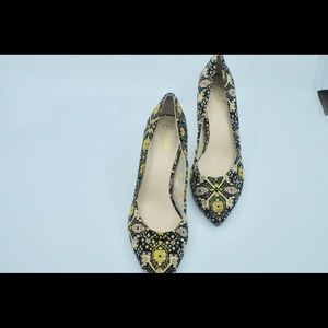 Fabric Pattern Heel—Awesome for Work or Play